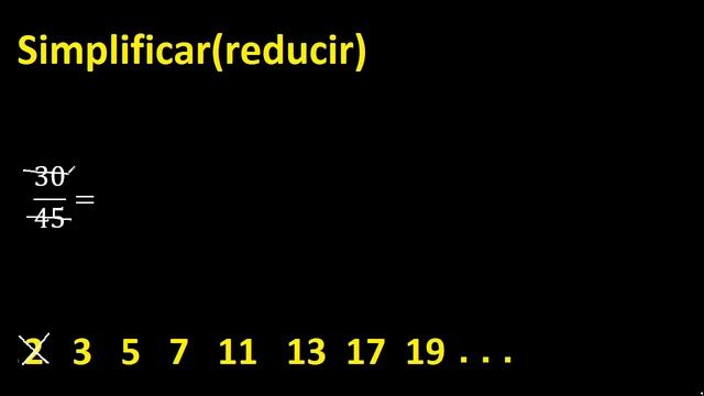 simplificar 30/45 simplificado, reducir fracciones a su minima expresion simple irreducible смотреть онлайн