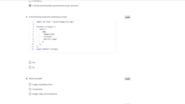 React Basics Week 3 | Module quiz: navigation, updating and assets in React.js Quiz Answers смотреть онлайн