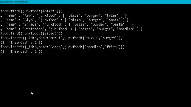 Array and Array Operations in MongoDB смотреть онлайн