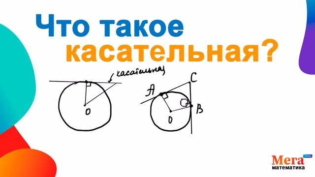 Что такое касательная? | Окружность | Радиус | Перпендикуляр | Математика 8 класс | МагеШкола смотреть онлайн