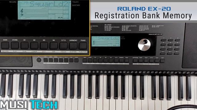 How to store tone in bank registratioin in Roland ex 20 keyboard~#rolandex20 #memorybank смотреть онлайн