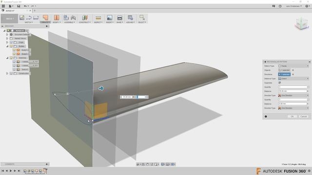 How To Create Airplane Wing Ribs — Fusion 360 Tutorial — #LarsLive 162 смотреть онлайн