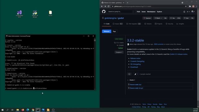 How to compile the Godot Engine on Windows 10 смотреть онлайн