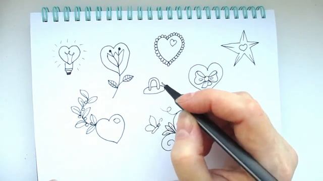 8 разных сердечек для Личного Дневника смотреть онлайн