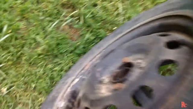 Прикольные разборные диски на колёса! Замена камеры в колесе мотоблока. смотреть онлайн