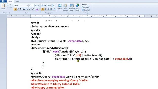 JQUERY EVENT DATA PROPERTY DEMO смотреть онлайн