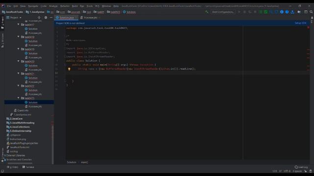 Задачка от Java Rush на Intellij IDEA, 4 уровень, легкая