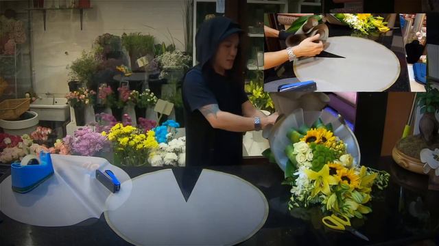 How to make bouquet wrapping in my own style (12 November 2019) смотреть онлайн