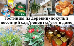 Влог для мотивации и вдохновения! Работы в саду!Вкусные рецепты! Гостинцы от мамы!Покупки!