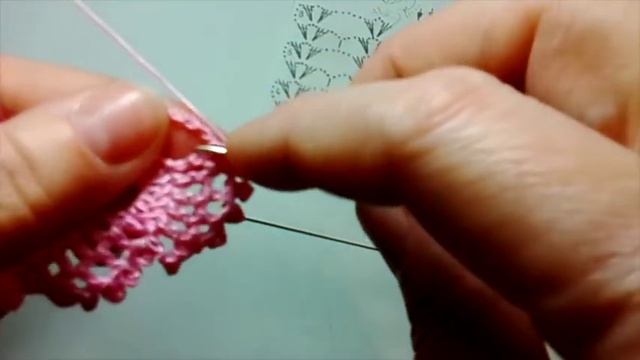 Кружевная кайма 3. Lace fringing 3. Мастер класс вязания крючком. смотреть онлайн