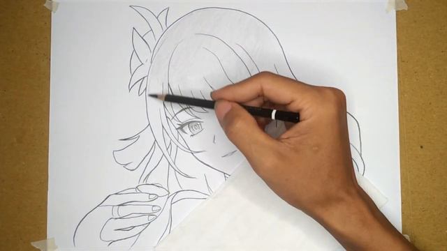 Pencil Drawing Anime Girl - How to Draw 'Raiden Shogun' [Genshin Impact] смотреть онлайн