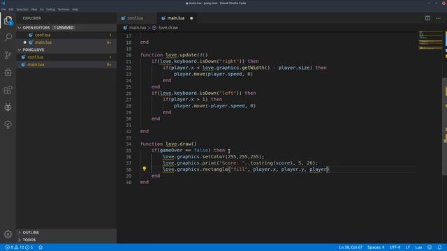 Programming a Pong in Lua with Love2D (Speed Programming) смотреть онлайн