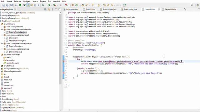 Creating CRUD Operations Using Spring JDBC, MySql & Postman. смотреть онлайн