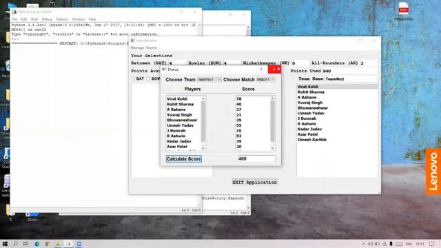 Fantasy Cricket game based on Python || Developer Circles - Chandigarh || Project Video смотреть онлайн
