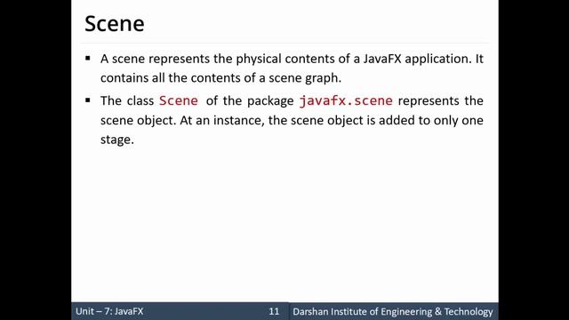 Unit 7: JavaFX Application Architecture
