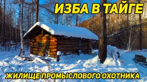 ИЗБА В ТАЙГЕ. Зимовье промыслового охотника, таежная избушка, обустройство