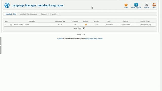 05 Как установить русский язык в Joomla 2.5 смотреть онлайн