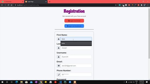 Create User Registration PHP смотреть онлайн