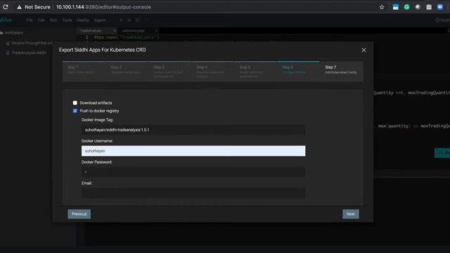Kubernetes and Docker export in Siddhi Editor смотреть онлайн
