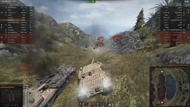 WoT Best Fights Лучший бой на FV217 Badger Бадгер 12.8К урона - 10.4К броня - 6 фрагов!