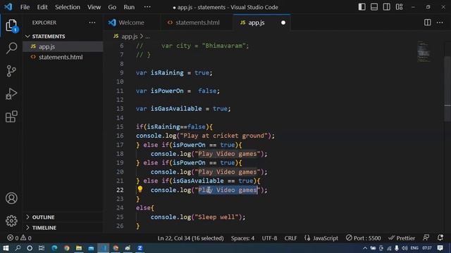 Statements and Control flow in javascript смотреть онлайн