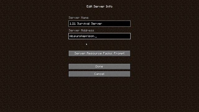 Minecraft 1.21 Survival Server IP Address смотреть онлайн
