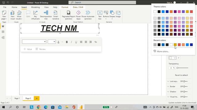 How to Create Text Box In Power BI II Insert Text Box In Power BI @nareshbhagmal смотреть онлайн