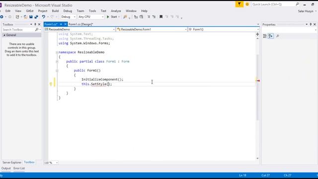 How to Drag and Resize border-less Winform Application C# смотреть онлайн