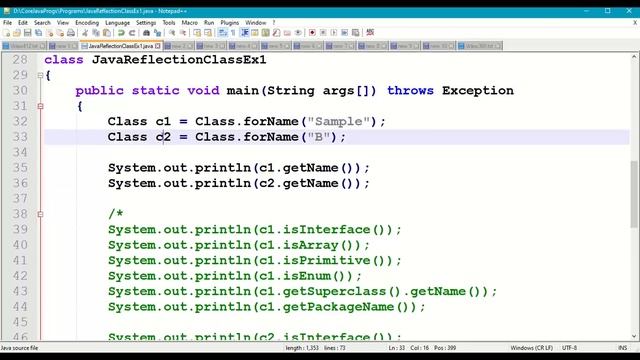 Java Reflection API || java.lang.Class class || java.lang package || Java Reflections || #412 смотреть онлайн