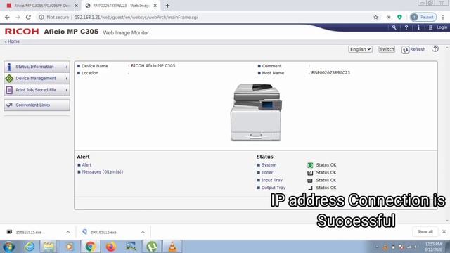 Ricoh Mp c305 network installation setup смотреть онлайн