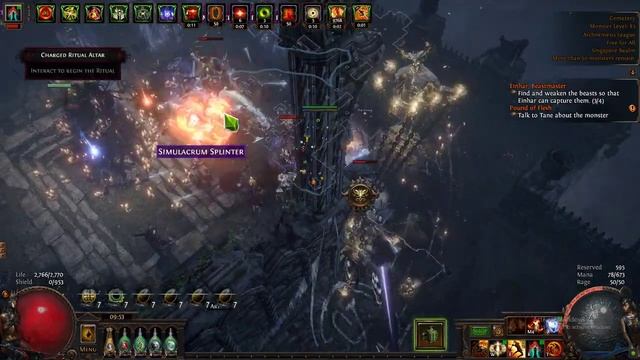 3.17 Armour Stack Slayer : Spectral Shield Throw test on Delirium 100% map смотреть онлайн