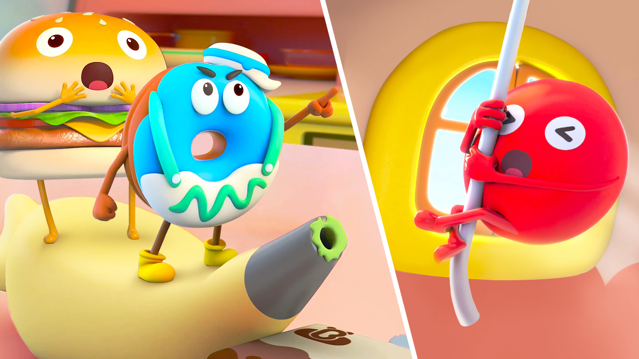 Лучше всего работать вместе | Серии ВКУСНОЙ ЕДЫ | Сборник детских мультиков и песенок | BabyBus смотреть онлайн