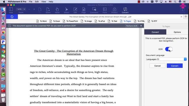 How to Convert Scanned PDF to iWork Pages on Mac ? смотреть онлайн