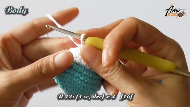 #464 | Rabbit With Headphone Amigurumi (2/3) | How To Crochet Forest Animals Amigurumi | @AmiSaigon смотреть онлайн