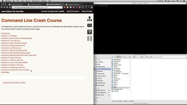 Command Line Crash Course - Ex 15 - Exiting Your Terminal (exit) смотреть онлайн