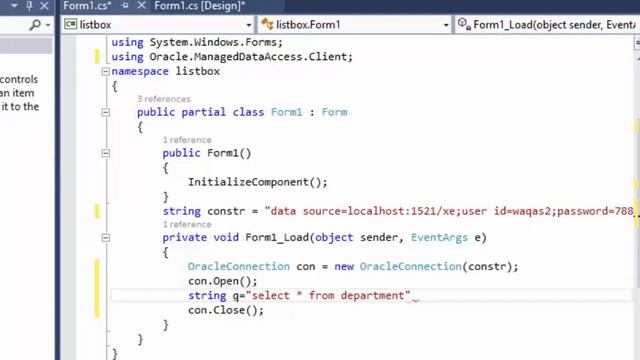 C# Tutorials - Load Data Into ListBox From Oracle Database Urdu|Hindi смотреть онлайн
