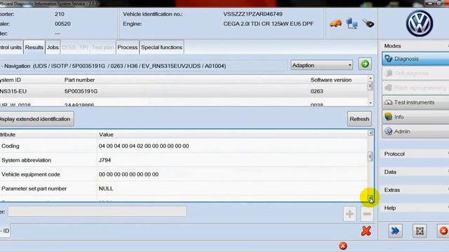ODIS - Obtain Control Unit Information смотреть онлайн