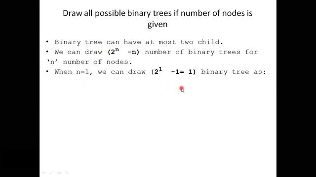 21 Tree-Drawing all possible binary trees if number of nodes is given смотреть онлайн