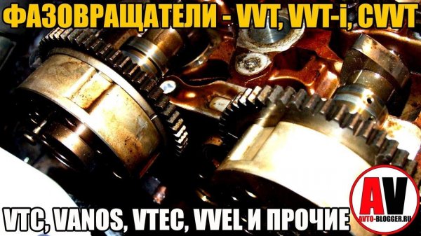 ФАЗОВРАЩАТЕЛИ и ЛИФТ КЛАПАНОВ. Рассмотрим VVT, VVT-i, CVVT, VTC, VANOS, VTEC, MIVEC и прочие