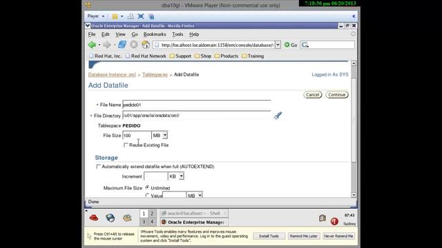 8 Crear Tablespace y Datafile en Oracle usando Enterprise Manager - Alejandro Abarca смотреть онлайн