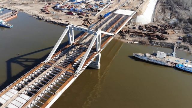 Строительство Фрунзенского моста г.Самара / construction of the bridge in Samara смотреть онлайн