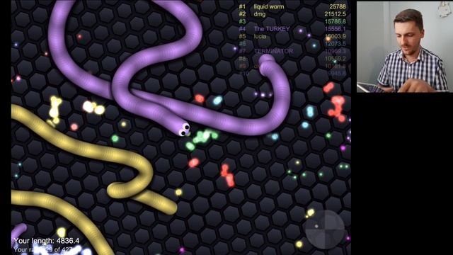 Slither.io - Первые Ощущения От Топовой Игры смотреть онлайн