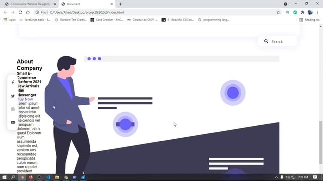 Project 02. How To Make E-Commerce Website Using HTML And CSS Step By Step Part 5 смотреть онлайн