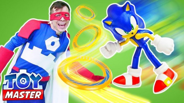 СОНИК и ТойМастер ищут Золотые Кольца! - Видео игры битвы. Игрушки для мальчиков в шоу ToyMaster