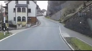 Дальнобой: жизнь Европы.Узкие дороги в поселках Германии