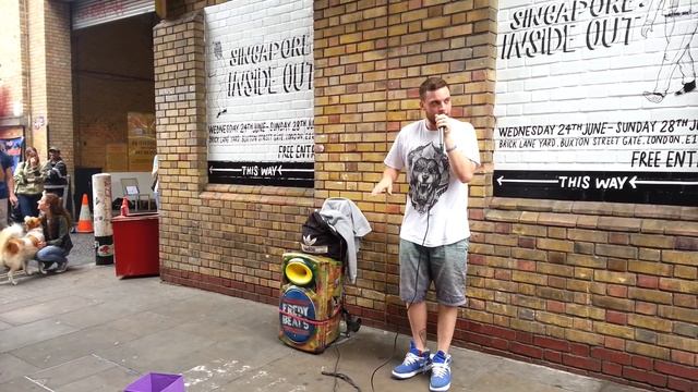 Fredy Beats beatbox show in Brick Lane 2015 смотреть онлайн