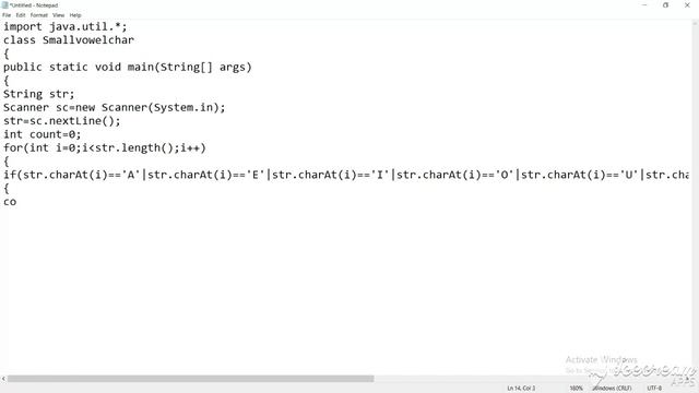 CODING SOLUTIONS|JAVA PROGRAMS|STRING MANIPULATIONS|SMALLEST VOWEL CHARACTER IN A LINE смотреть онлайн