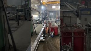 Откатные ворота 9 метров. 2 тонны минимализма. Изготовление. Весь процесс за 3 минуты.
