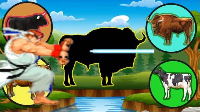 CUTE ANIMALS Kuda, Bison, Horse, Tiger, Lion, 들소, 얼룩말, 말, 고양이, 사자, 기니피그 №1 смотреть онлайн