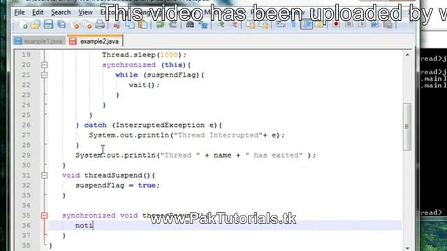 java tutorial 35 C thread programming in java urdu hindi tutorial PakTutorials tk смотреть онлайн